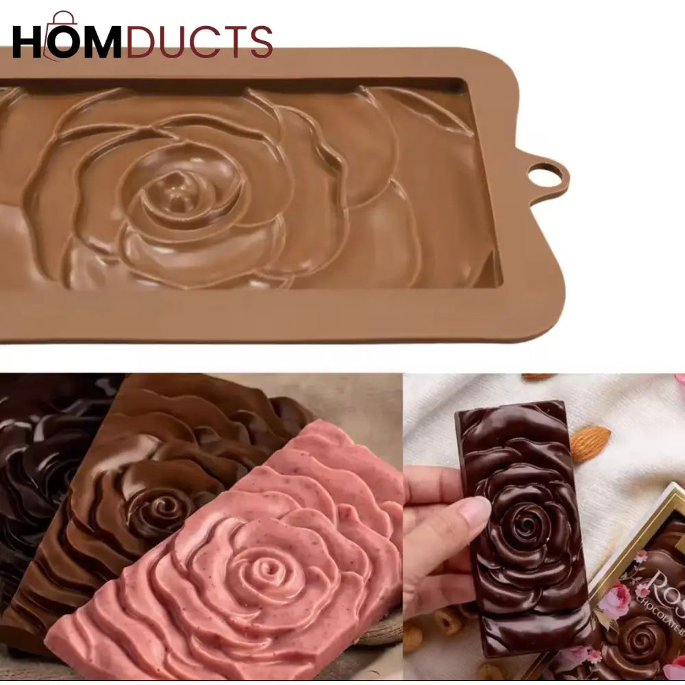 Elegant Silicone Rose Flower Mold for Chocolate, Fondant, and Cake Decor DIY Baking Tool