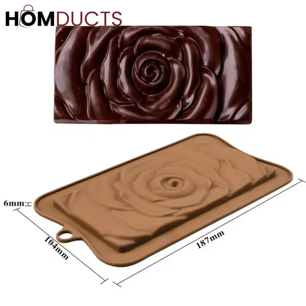 Elegant Silicone Rose Flower Mold for Chocolate, Fondant, and Cake Decor DIY Baking Tool
