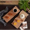 Elegant Wave Bamboo Serving Tray – Eco-Friendly Decorative Organizer