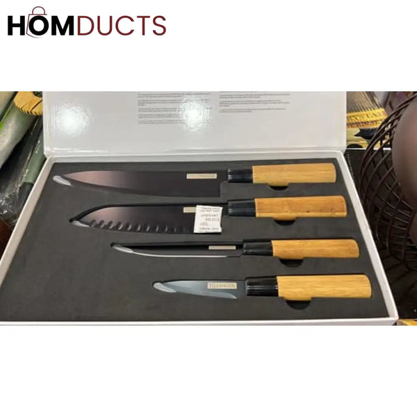 Elevate Your Culinary Experience with the 4Pcs Japanese Zillinger Knife Set