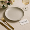 Elite Matte Grey Flat Plate – Luxury Minimalist Dinnerware