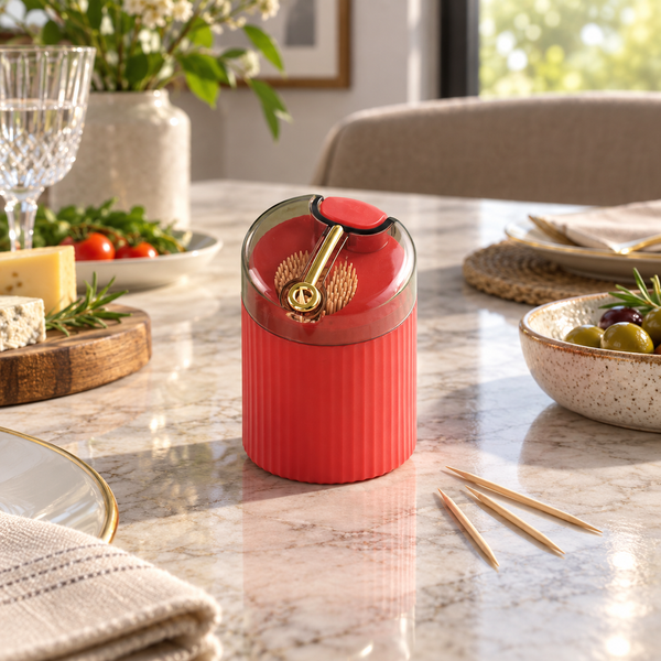 Press-Type Automatic Toothpick Holder & Dispenser