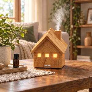 House-Shaped Aroma Diffuser with Mist & Ambient Light