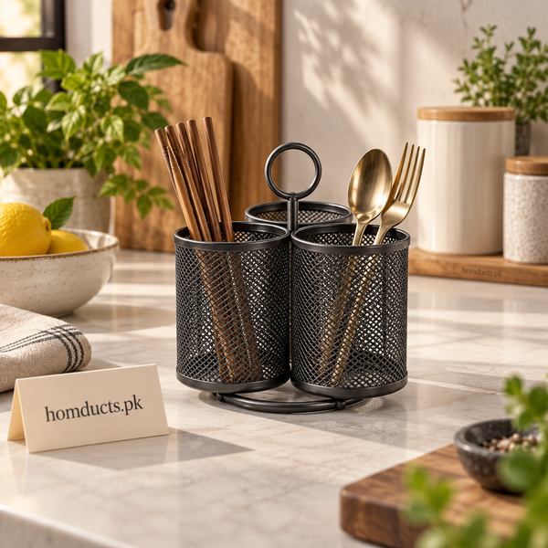 2-Section Iron Chopstick Holder