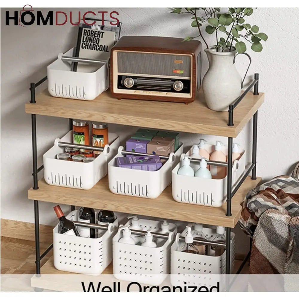 Expandable Toiletries And Kitchen Storage Basket