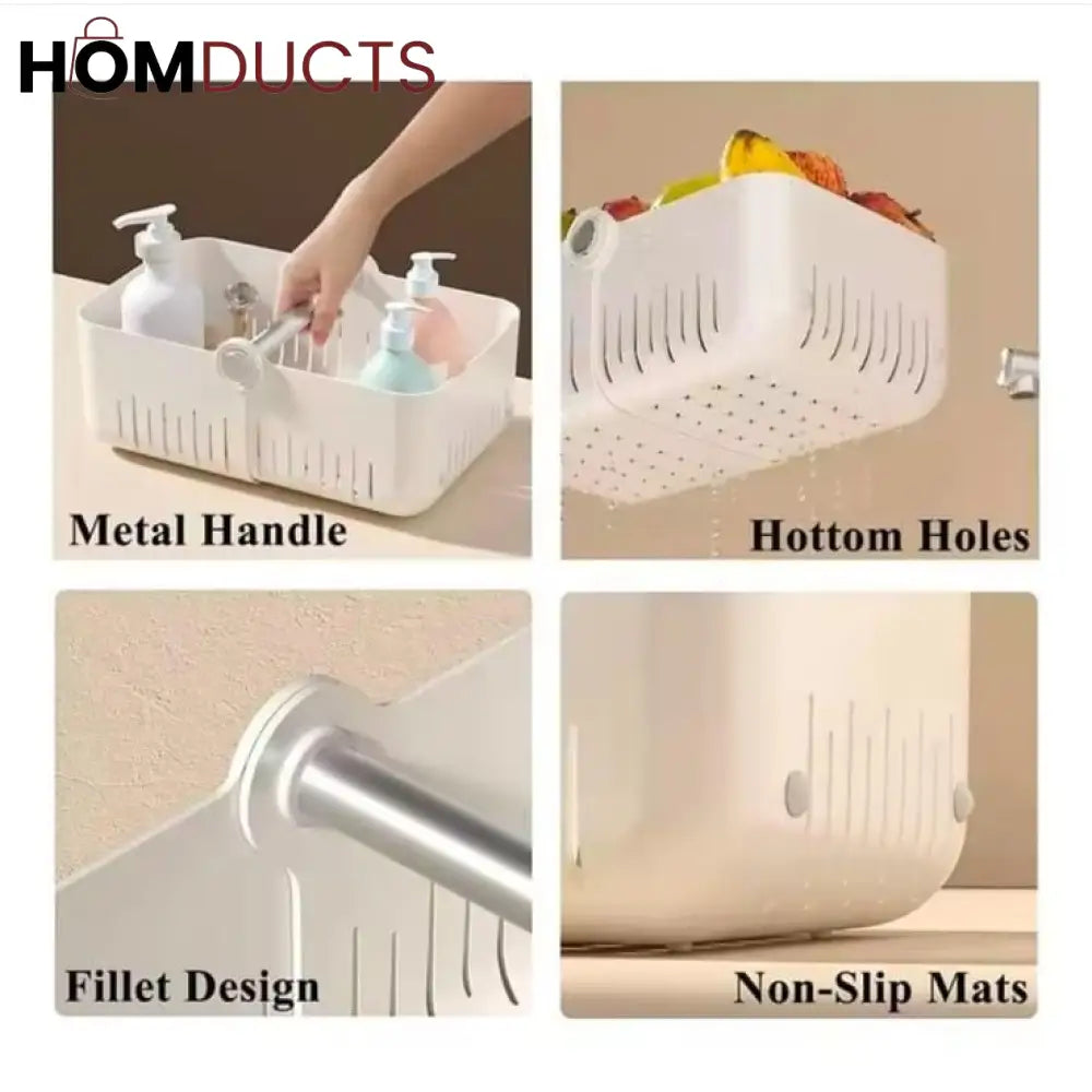 Expandable Toiletries And Kitchen Storage Basket