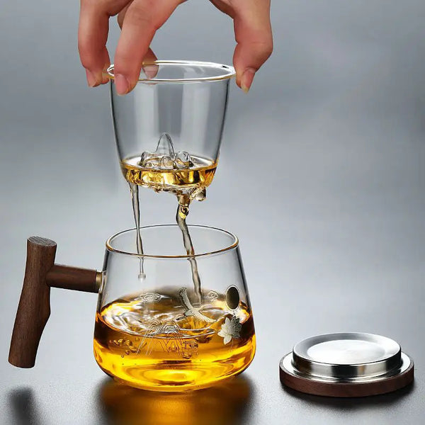 Exquisite Glass Tea Cup With Filter