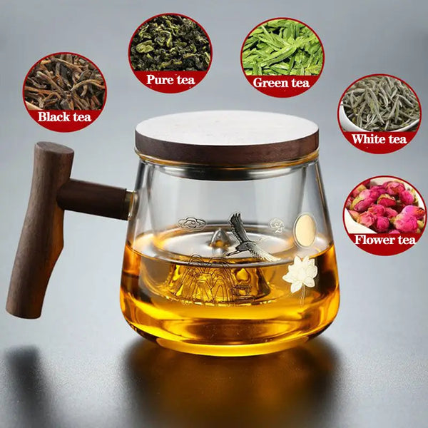 Exquisite Glass Tea Cup With Filter