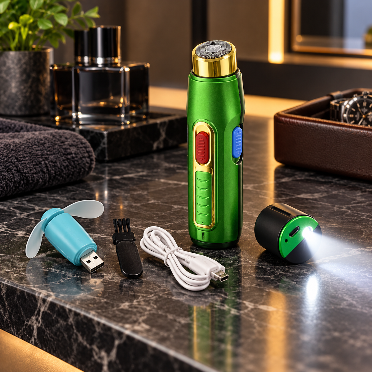 5-in-1 rechargeable grooming tool
