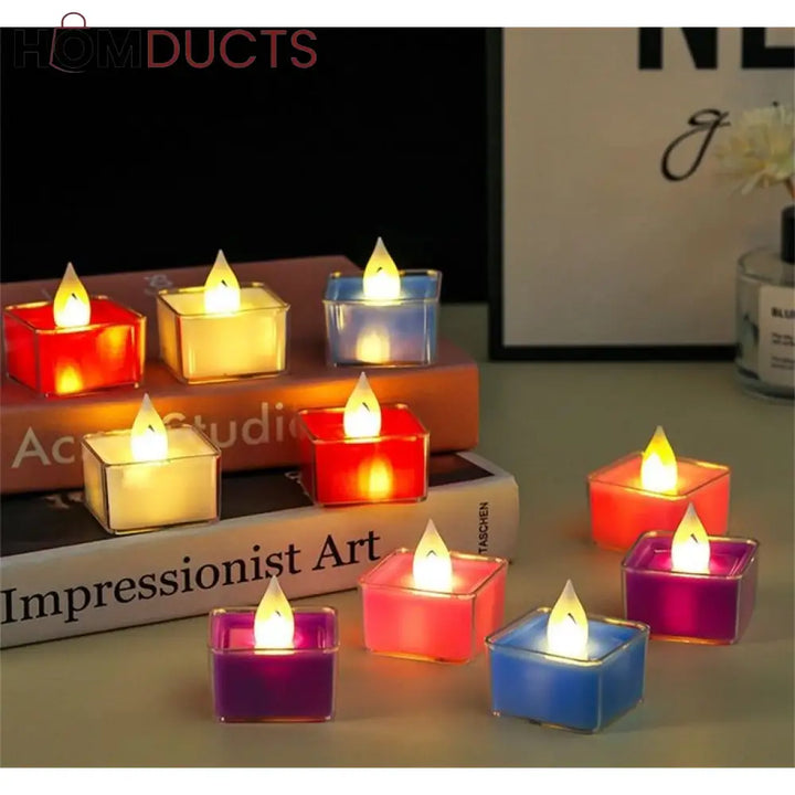 Flameless Colourful Led Candle Lights Style 2