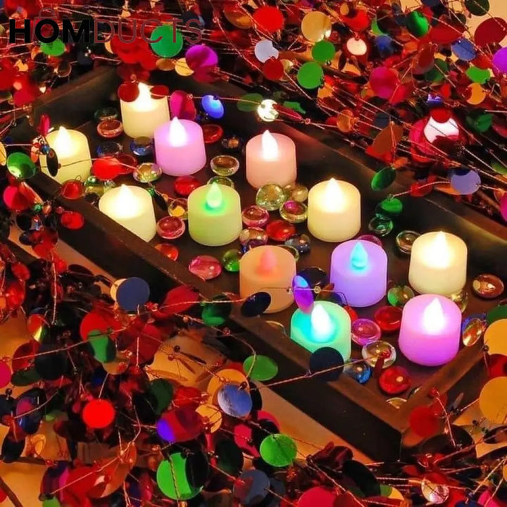 Flameless Colourful Led Candle Lights Style 3