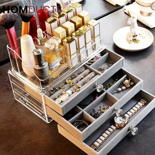 Flannel Jewellery & Cosmetic Storage Organizer J C