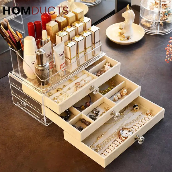 Flannel Jewellery & Cosmetic Storage Organizer J C