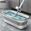 Flat Sqeeze Mop With Foldable Bucket