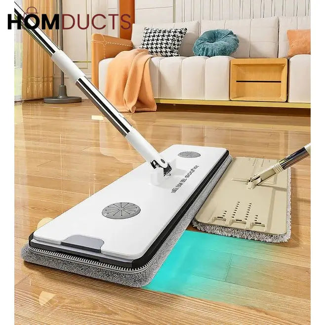 Flat Sqeeze Mop With Foldable Bucket