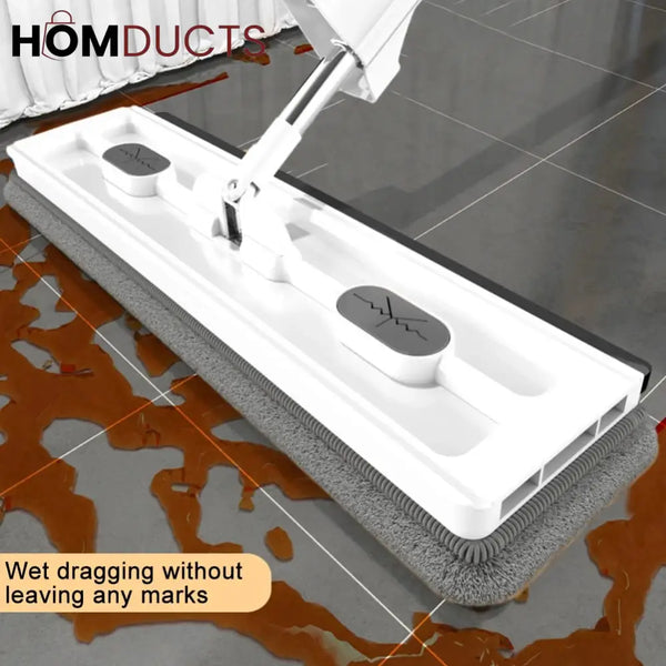 Flat Sqeeze Mop With Foldable Bucket