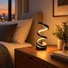 Flexible sculptural USB LED table lamp