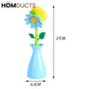 Floral Dish Brush Set with Matching Vase Holders – Decorative Kitchen Cleaning Tools