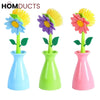 Floral Dish Brush Set with Matching Vase Holders – Decorative Kitchen Cleaning Tools