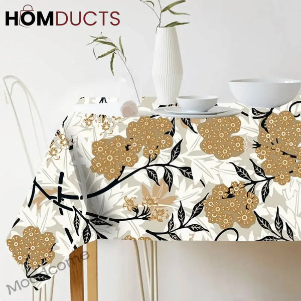 Floral Waterproof Table Cloth