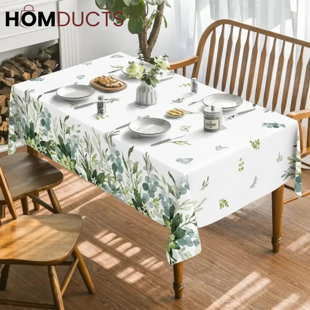 Floral Waterproof Table Cloth