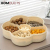 Flower Shape Snack Tray With Lid