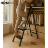 Foldable 4-Step Aluminum Ladder with Anti-Slip Wide Steps – Compact & Space-Saving Design for Home & Office Use