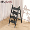 Foldable 4-Step Aluminum Ladder with Anti-Slip Wide Steps – Compact & Space-Saving Design for Home & Office Use