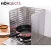 Foldable Aluminum Stove Splatter Guard – Oil Splash Shield for Cooking Frying & Kitchen Heat Insulation