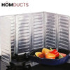 Foldable Aluminum Stove Splatter Guard – Oil Splash Shield for Cooking Frying & Kitchen Heat Insulation