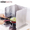 Foldable Aluminum Stove Splatter Guard – Oil Splash Shield for Cooking Frying & Kitchen Heat Insulation