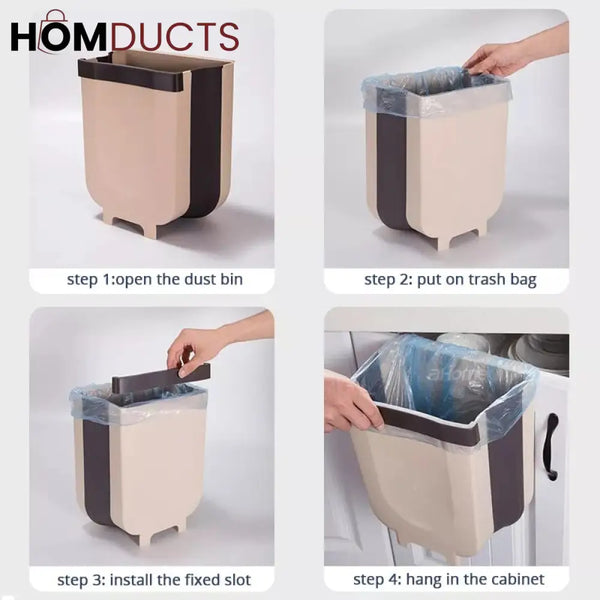 Foldable Cabinet Hanging Trashbin