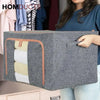 Foldable Clothes Storage Bag With Metal Frame