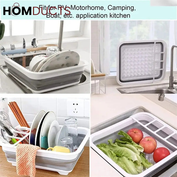 Foldable Dish Drain Rack