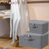 Foldable Fabric Storage Boxes with Zipper and Handles – Stackable Closet Organizer Bins for Clothes Bedding & Household