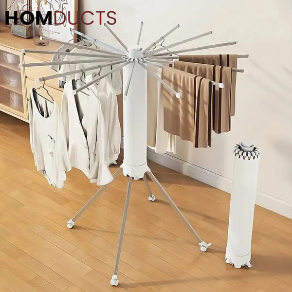 Foldable Laundry Stand With Wheels