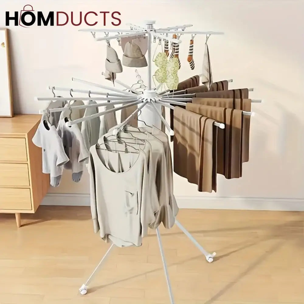 Foldable Laundry Stand With Wheels – Homducts