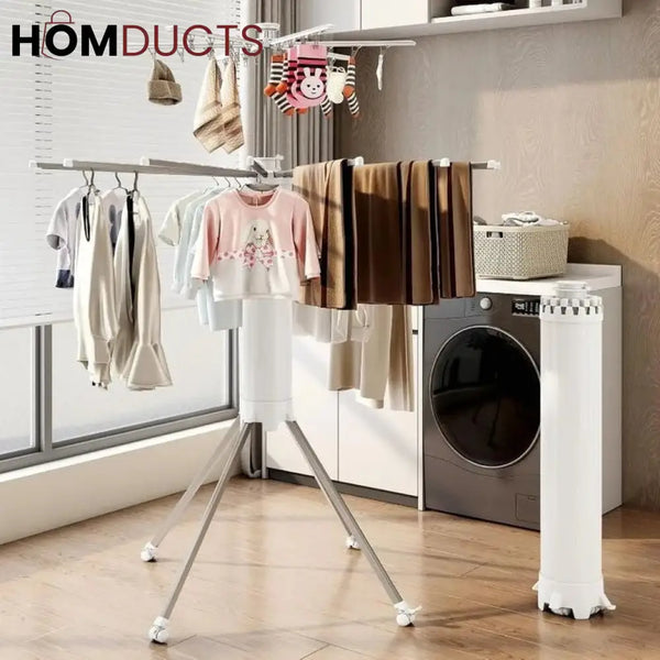 Foldable Laundry Stand With Wheels