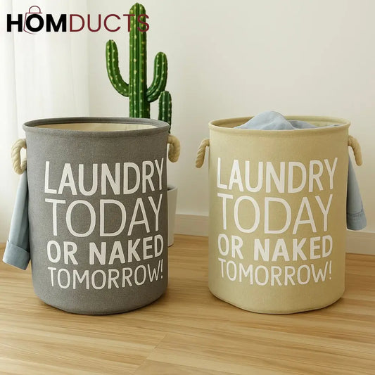 Foldable & Portable Laundry Hamper - Waterproof Dirty Clothes Basket for Toy & Clothing Storage