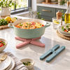 Foldable silicone heat resistant trivet stand