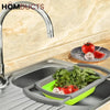 Foldable Square Silicon Basket Over The Sink
