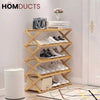 Foldable Wooden Shoe Rack