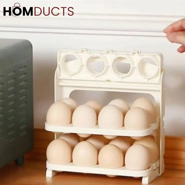 Folding 24 Grid Egg Rack