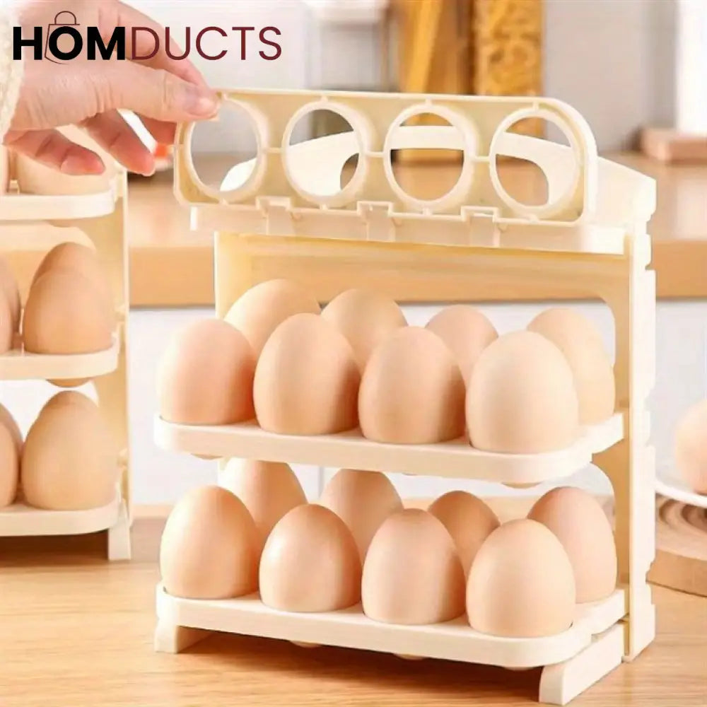 Folding 24 Grid Egg Rack