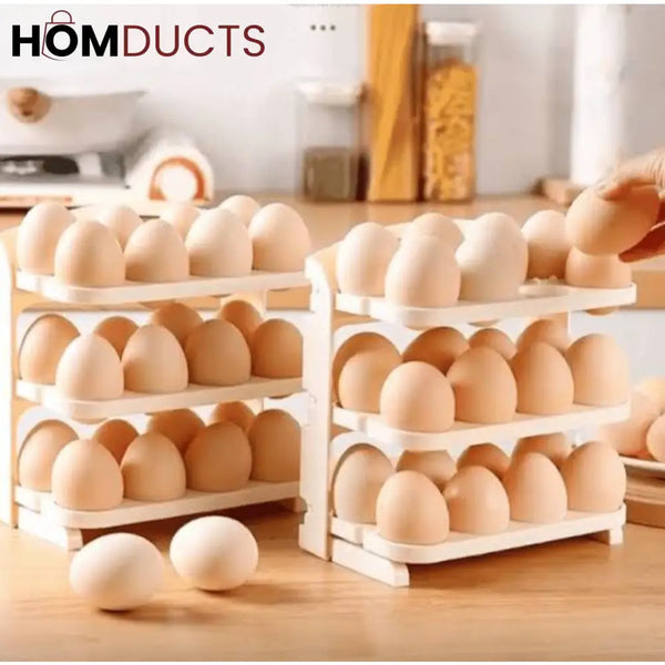 Folding 24 Grid Egg Rack