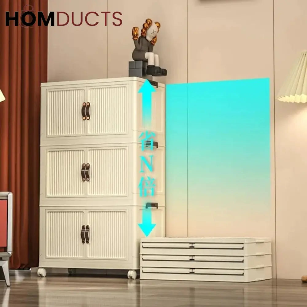 Folding Storage Cabinet (3Layer) – Homducts