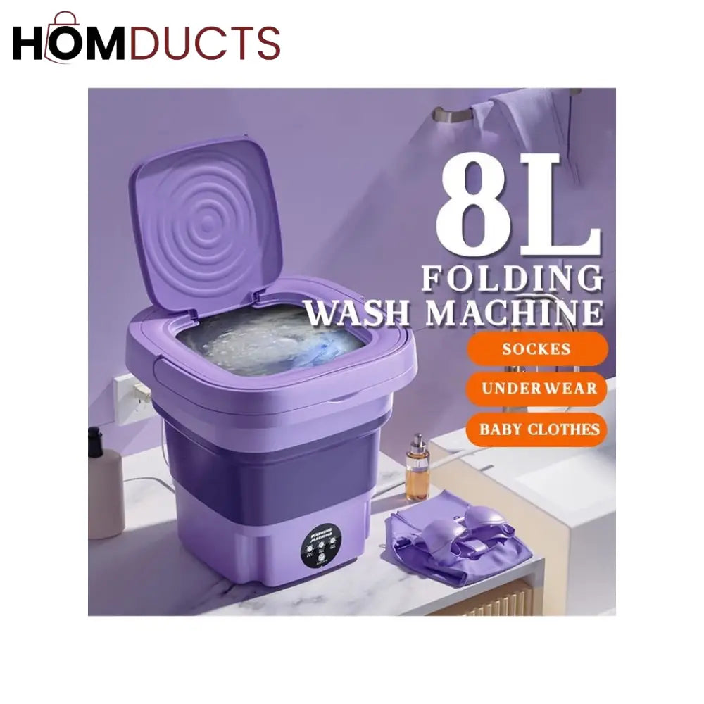 8 Litre Folding Washing Machine