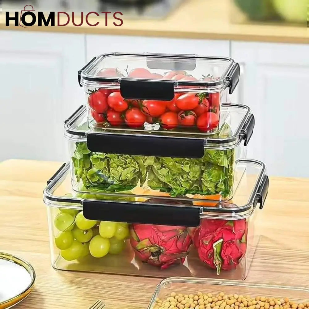 Food Grade Acrylic Preservation Box (3pcs)