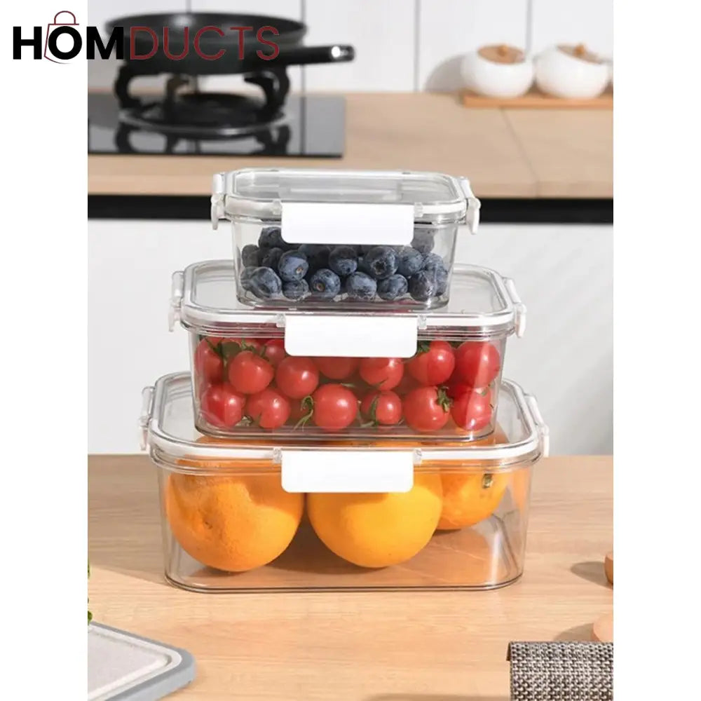 Food Grade Acrylic Preservation Box (3pcs)