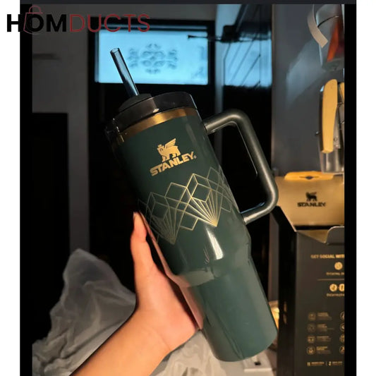 Forest Gloss Tumbler 40oz | Stanley Quencher H2.0 Dupe